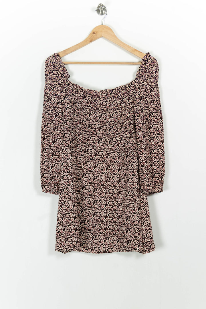 Robe Courte Noire et Rose - Taille M/38 de la marque Maje | PARAD103131 - Vendu par Paradigme - Image 2
