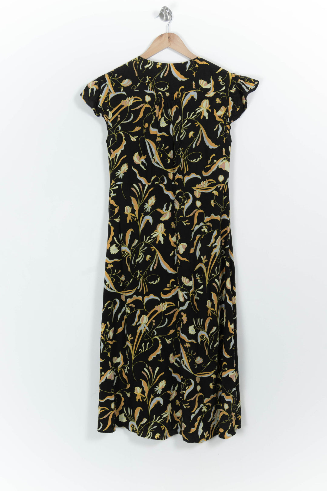 Robe Longue Noire et Jaune - Taille L/40 de la marque Comptoir des Cotonniers | PARAD103133 - Vendu par Paradigme - Image 4