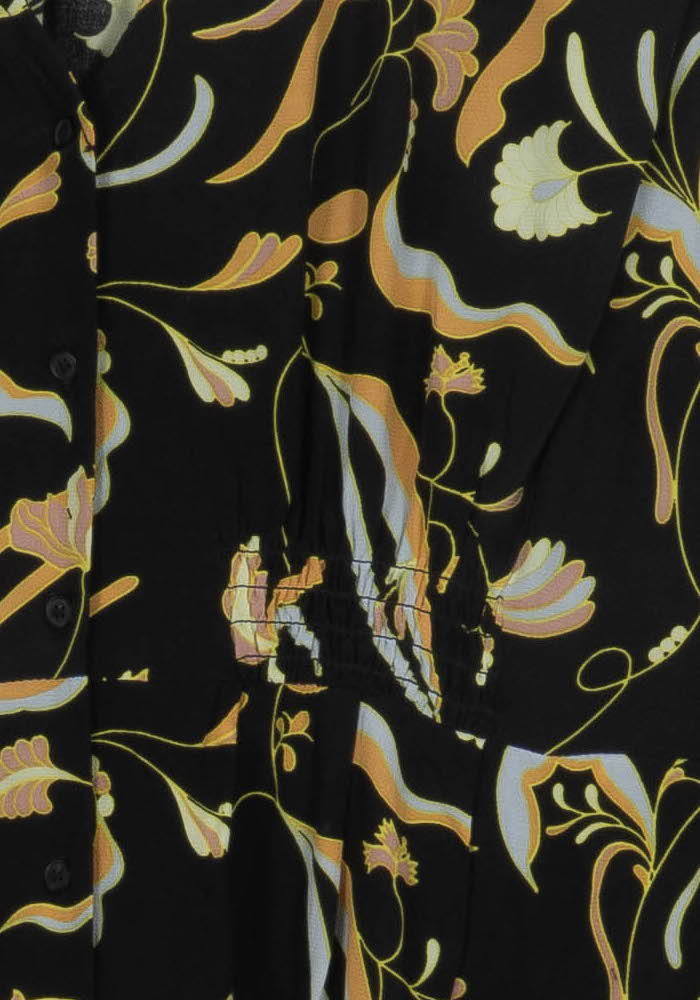 Robe Longue Noire et Jaune - Taille L/40 de la marque Comptoir des Cotonniers | PARAD103133 - Vendu par Paradigme - Image 3