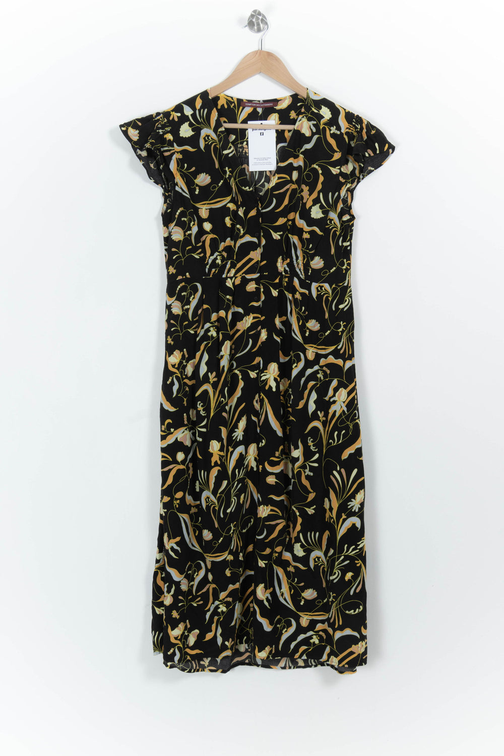 Robe Longue Noire et Jaune - Taille L/40 de la marque Comptoir des Cotonniers | PARAD103133 - Vendu par Paradigme - Image 2