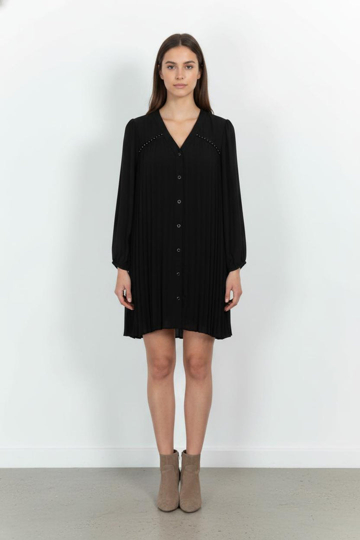Robe Plissée Noire - Taille M/38 de la marque I.Code | PARAD103137 - Vendu par Paradigme - Image 1