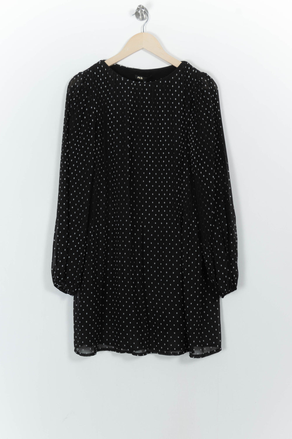 Robe Noire à Pois Blancs - Taille L/40 de la marque Maje | PARAD103138 - Vendu par Paradigme - Image 2