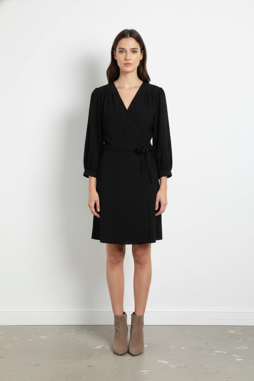 Robe Portefeuille Noire - Taille L/40 de la marque One Step | PARAD103140 - Vendu par Paradigme - Image 1