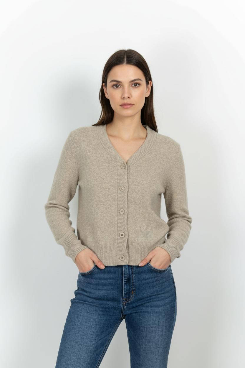 Cardigan Beige - Taille M/38 de la marque Comptoir des Cotonniers | PARAD103144 - Vendu par Paradigme - Image 1