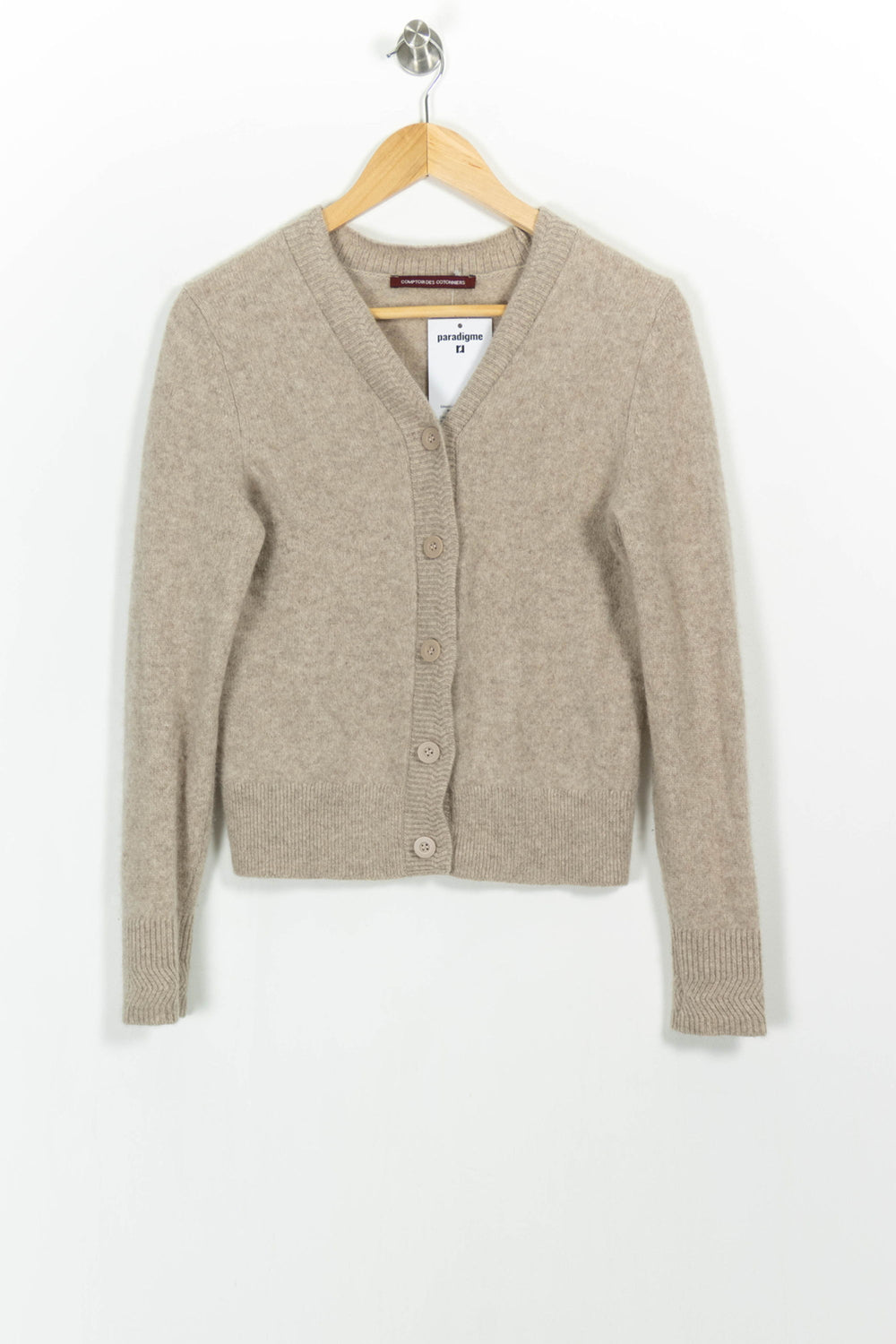 Cardigan Beige - Taille M/38 de la marque Comptoir des Cotonniers | PARAD103144 - Vendu par Paradigme - Image 2