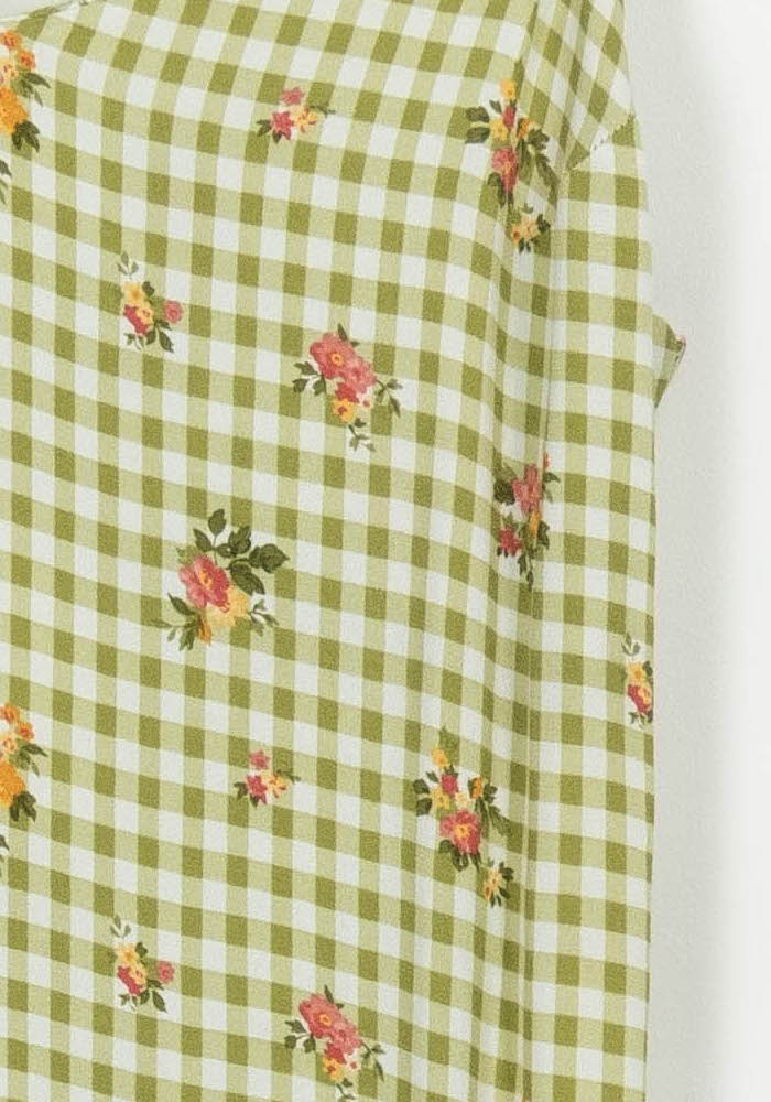 Robe Longue Verte et Blanche - Taille XL/42 de la marque Reformation | PARAD103148 - Vendu par Paradigme - Image 3