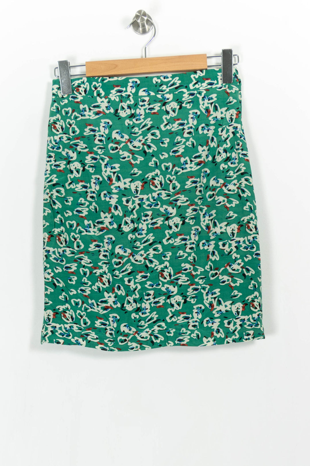 Jupe Drapée Verte - Taille S/36 de la marque Suncoo | PARAD103152 - Vendu par Paradigme - Image 4