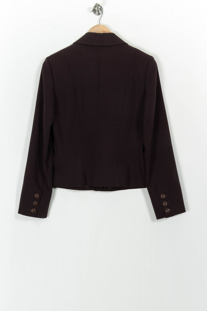 Blazer Marron - Taille M/38 de la marque Caroll | PARAD103153 - Vendu par Paradigme - Image 4