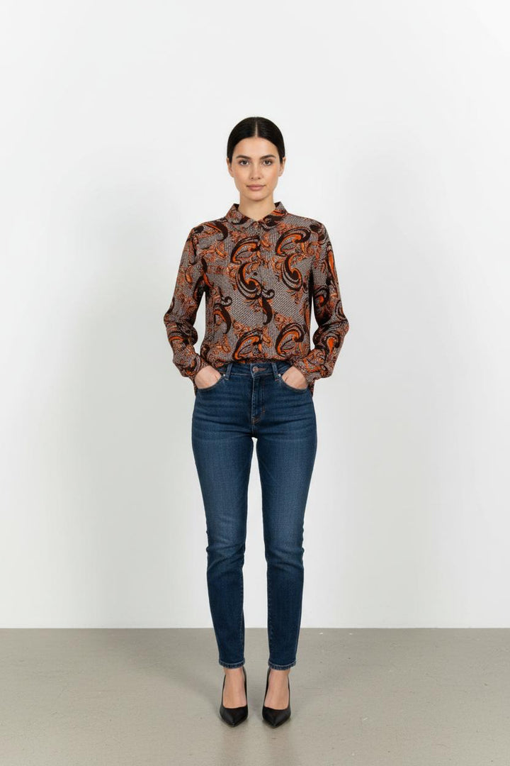 Chemise Marron et Orange - Taille S/36 de la marque Suncoo | PARAD103154 - Vendu par Paradigme - Image 1