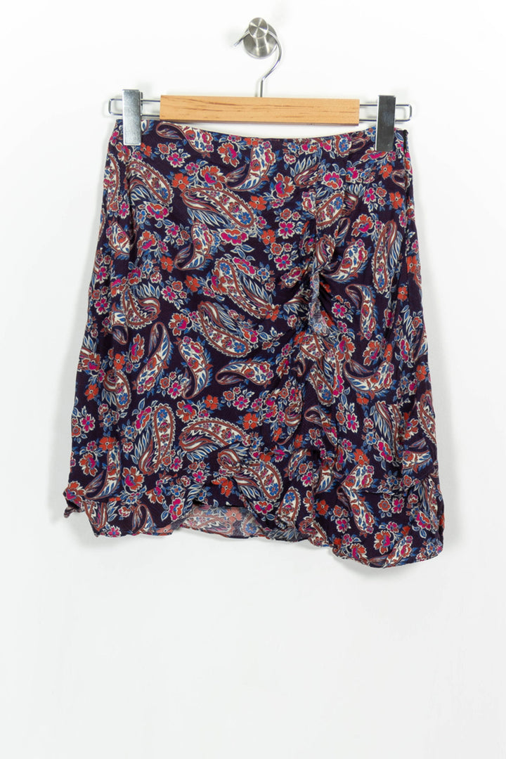 Jupe Courte Bleu et Rouge - Taille S/36 de la marque Suncoo | PARAD103158 - Vendu par Paradigme - Image 2