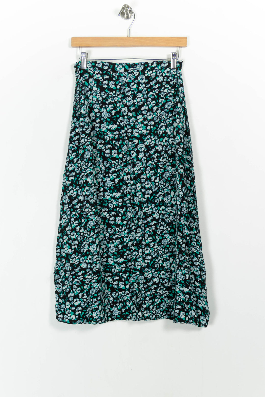 Jupe Fleurie Verte et Noire - Taille S/36 de la marque Suncoo | PARAD103161 - Vendu par Paradigme - Image 4