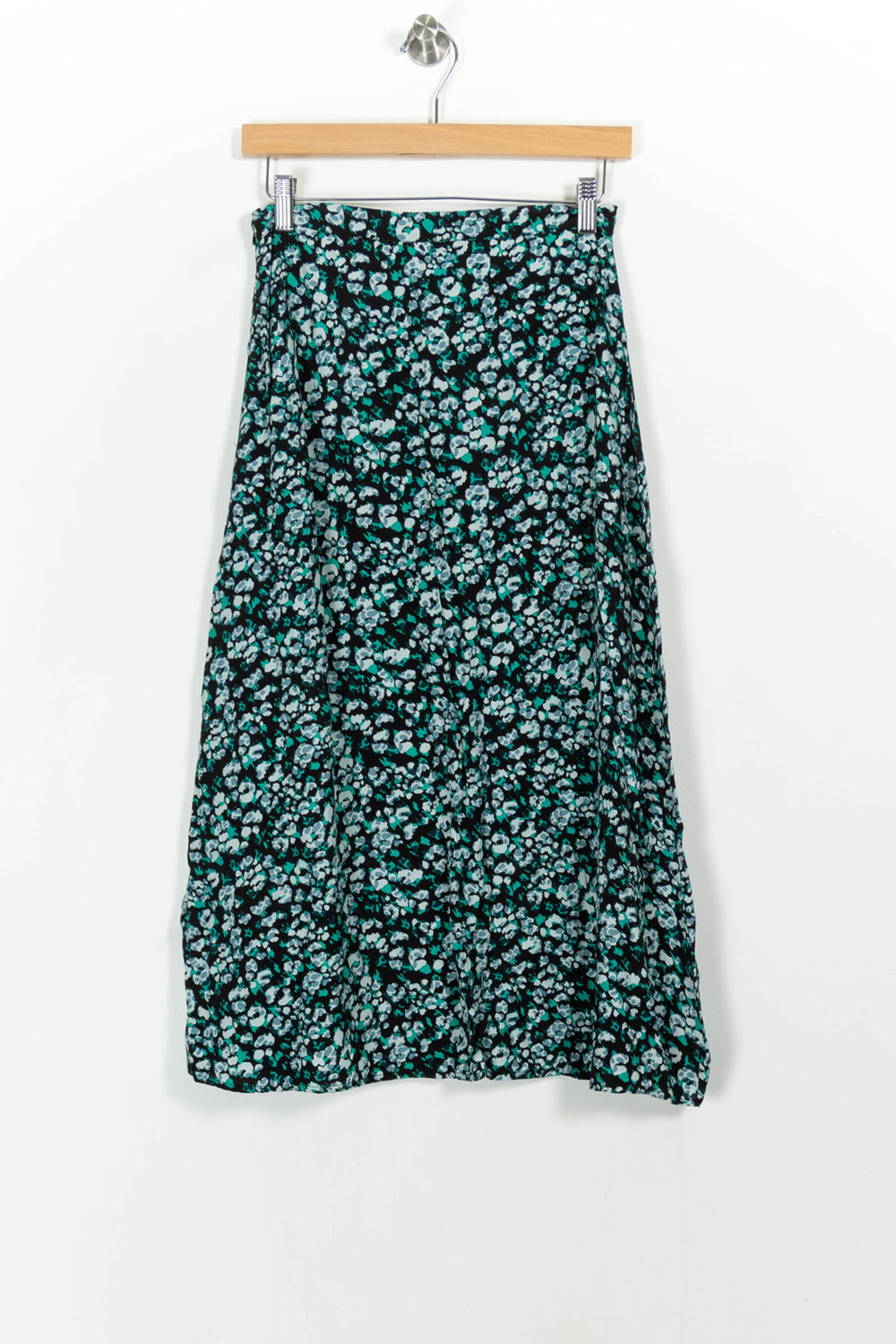 Jupe Fleurie Verte et Noire - Taille S/36 de la marque Suncoo | PARAD103161 - Vendu par Paradigme - Image 2