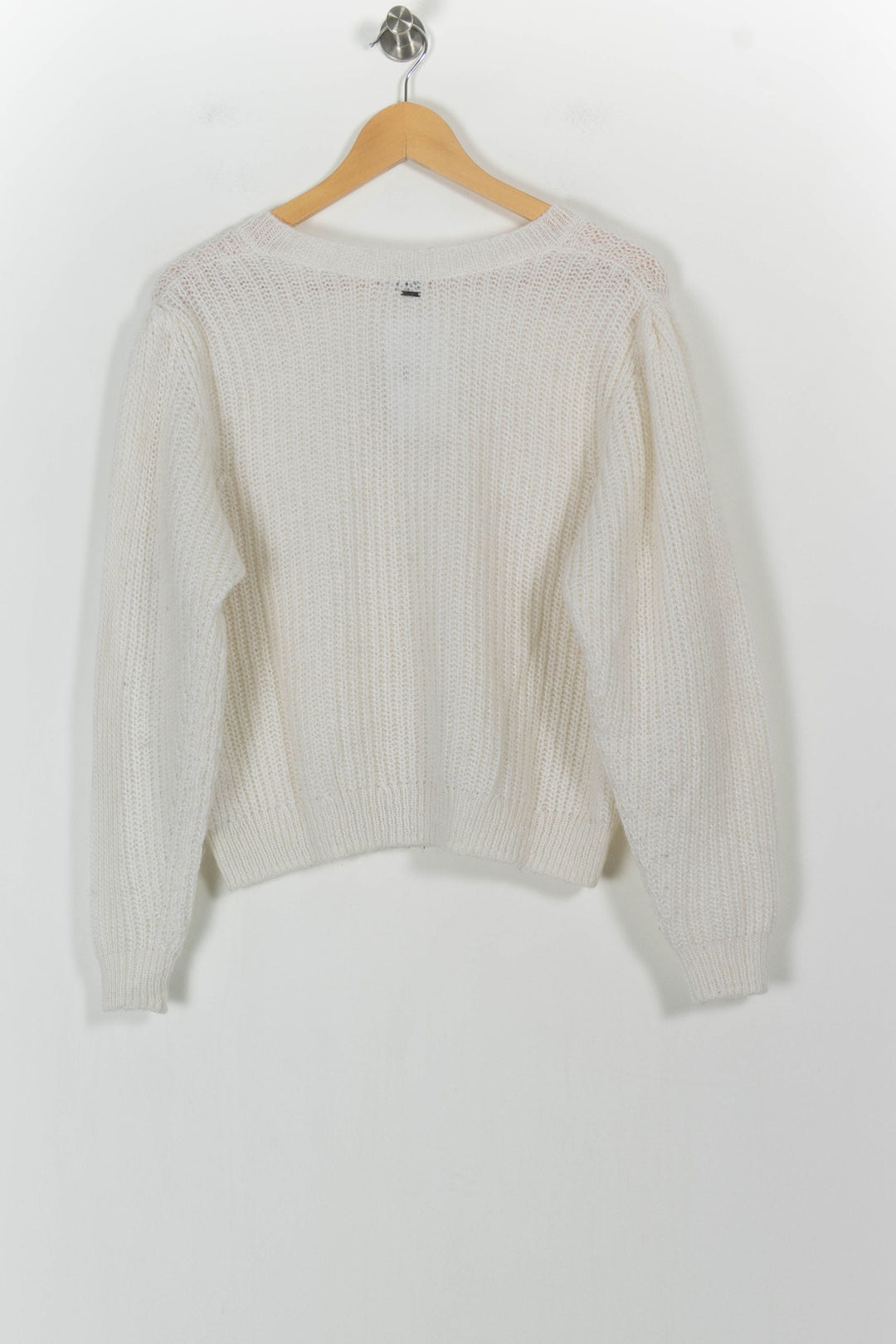 Pull Blanc - Taille S/36 de la marque IKKS | PARAD103162 - Vendu par Paradigme - Image 4