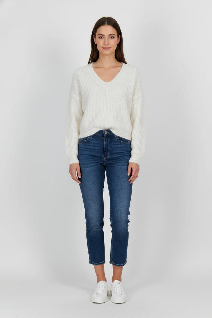 Pull Blanc - Taille S/36 de la marque IKKS | PARAD103162 - Vendu par Paradigme - Image 1