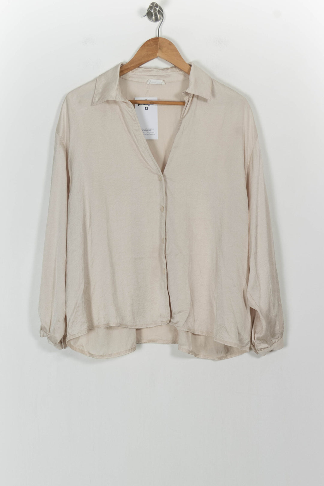 Chemise Beige - Taille S/36 de la marque American Vintage | PARAD103165 - Vendu par Paradigme - Image 2