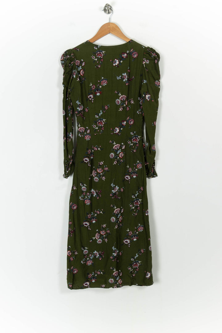 Robe Fleurie Verte - Taille S/36 de la marque Petite Mendigote | PARAD103168 - Vendu par Paradigme - Image 4