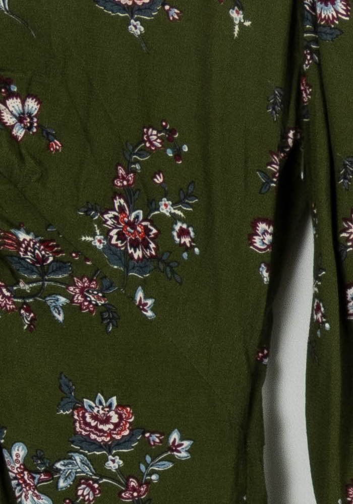 Robe Fleurie Verte - Taille S/36 de la marque Petite Mendigote | PARAD103168 - Vendu par Paradigme - Image 3