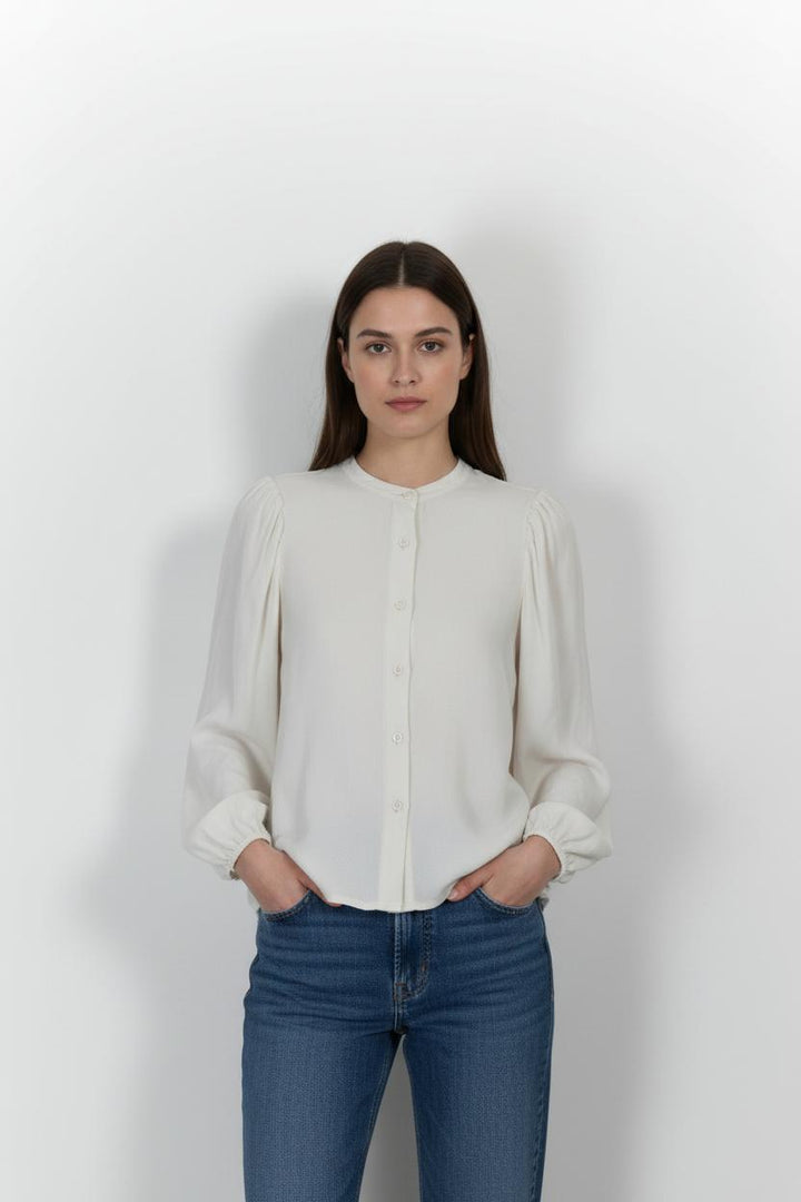 Blouse Beige - Taille M/38 de la marque La Fée Maraboutée | PARAD103173 - Vendu par Paradigme - Image 1