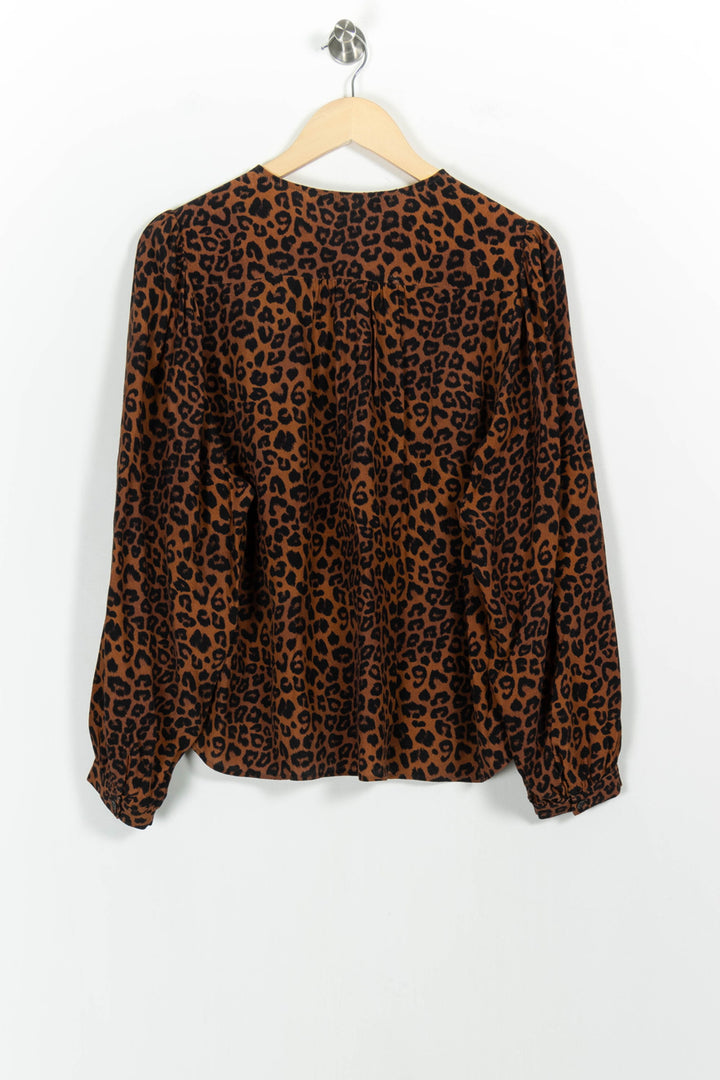 Blouse Marron et Noire - Taille M/38 de la marque La Fée Maraboutée | PARAD103174 - Vendu par Paradigme - Image 4