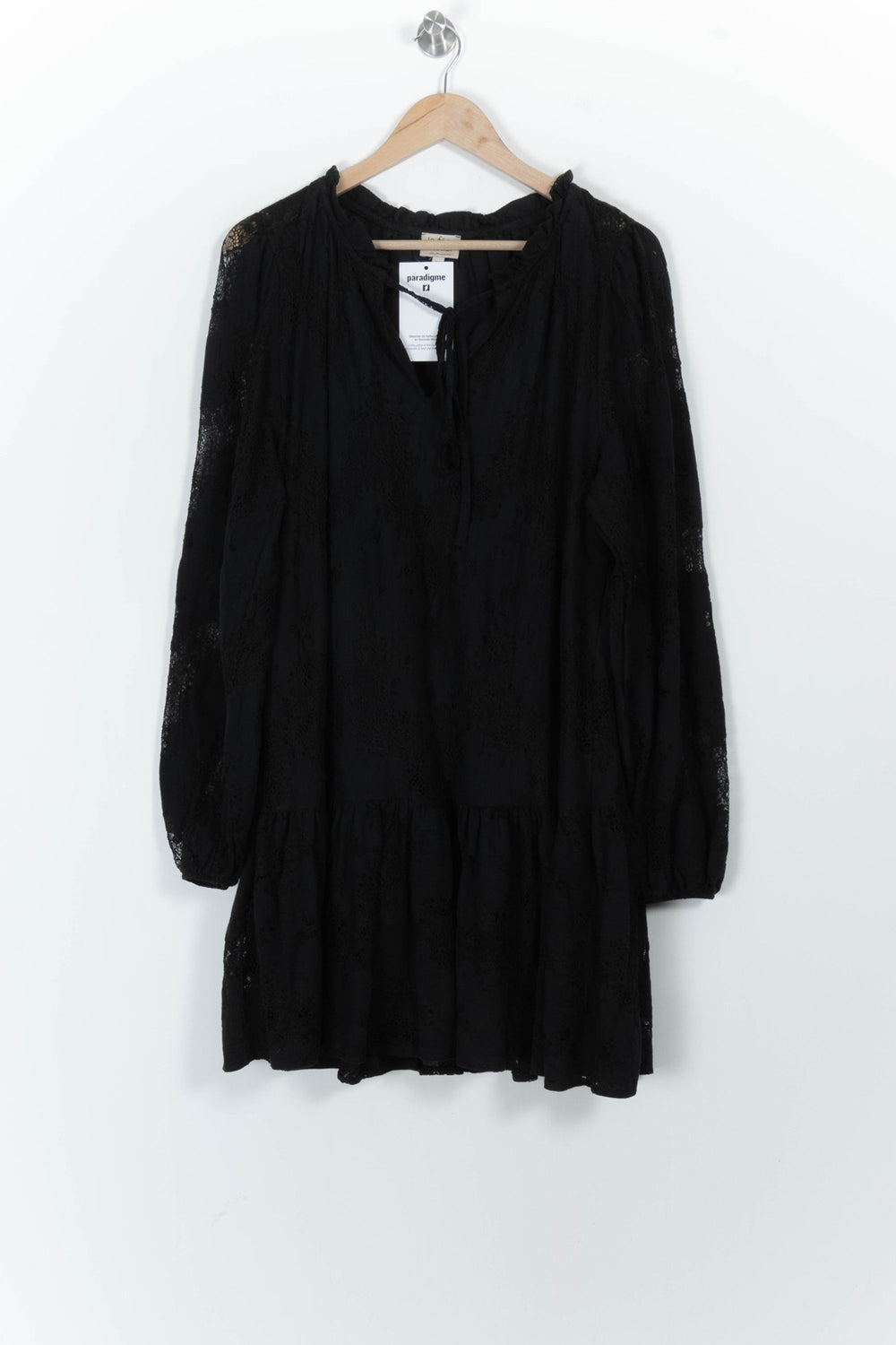Robe Noire - Taille M/38 de la marque La Fée Maraboutée | PARAD103175 - Vendu par Paradigme - Image 2