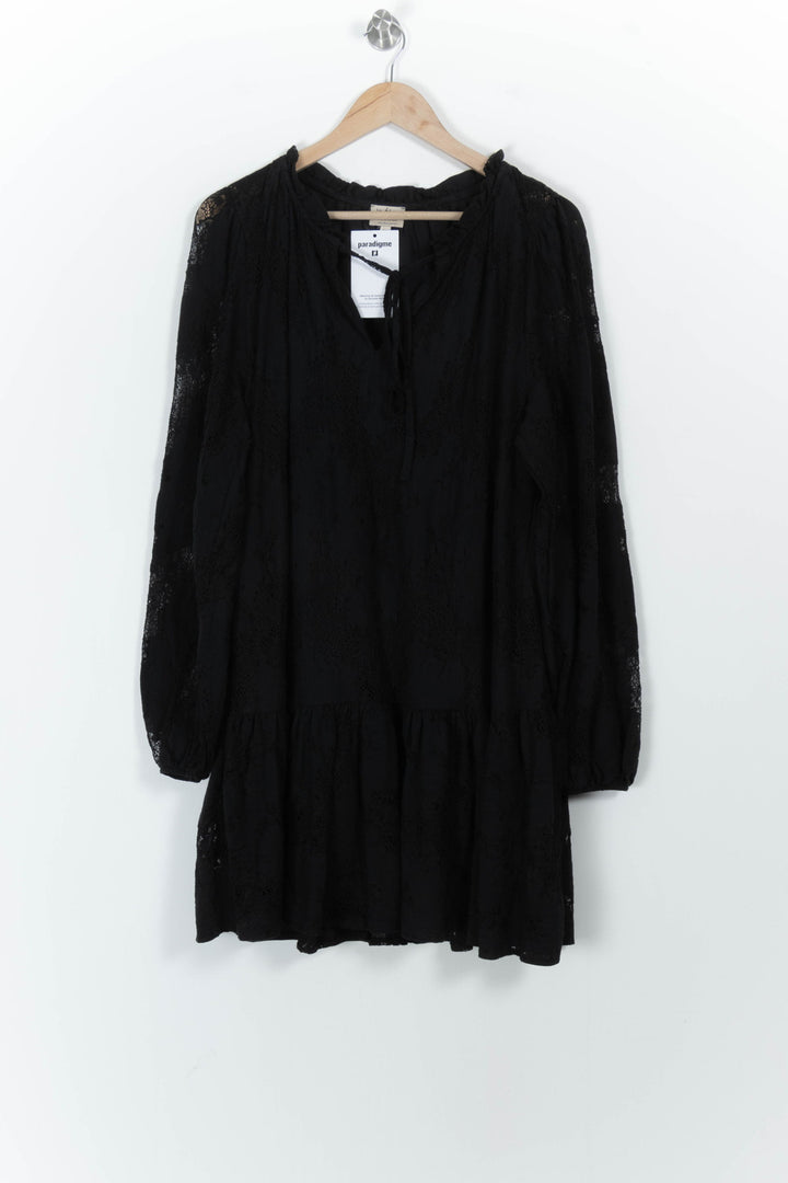 Robe Noire - Taille M/38 de la marque La Fée Maraboutée | PARAD103175 - Vendu par Paradigme - Image 2