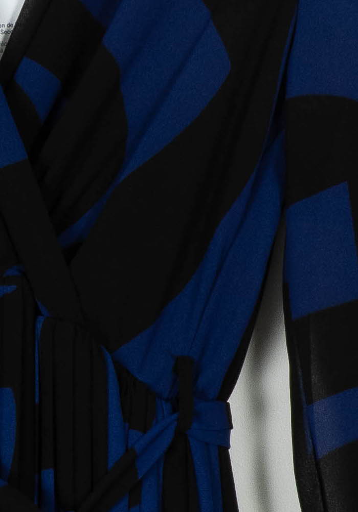 Robe Longue Bleue et Noire - Taille S/36 de la marque La Fée Maraboutée | PARAD103176 - Vendu par Paradigme - Image 3