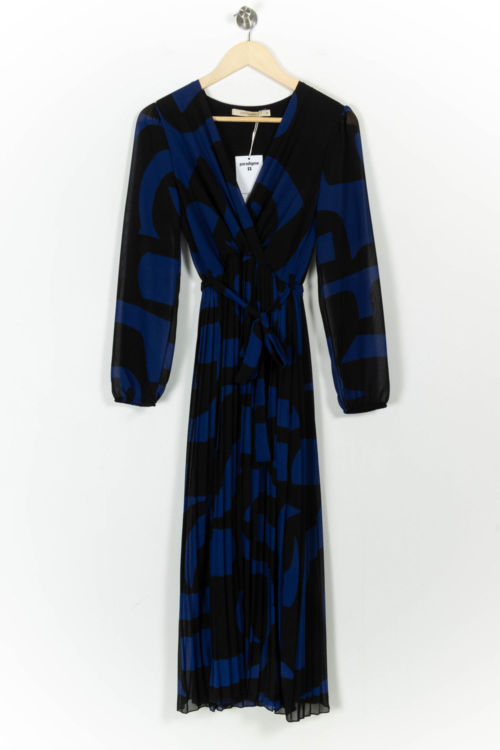 Robe Longue Bleue et Noire - Taille S/36 de la marque La Fée Maraboutée | PARAD103176 - Vendu par Paradigme - Image 2