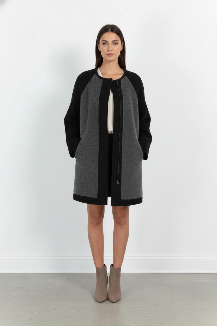 Manteau Gris et Noir - Taille M/38 de la marque Isabel Marant étoile | PARAD103179 - Vendu par Paradigme - Image 1
