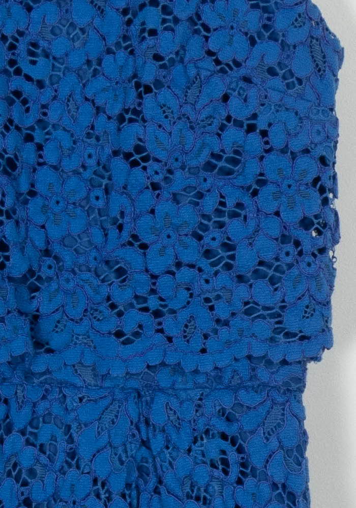 Robe en Dentelle Bleue - Taille XS/34 de la marque Kookai | PARAD103184 - Vendu par Paradigme - Image 3
