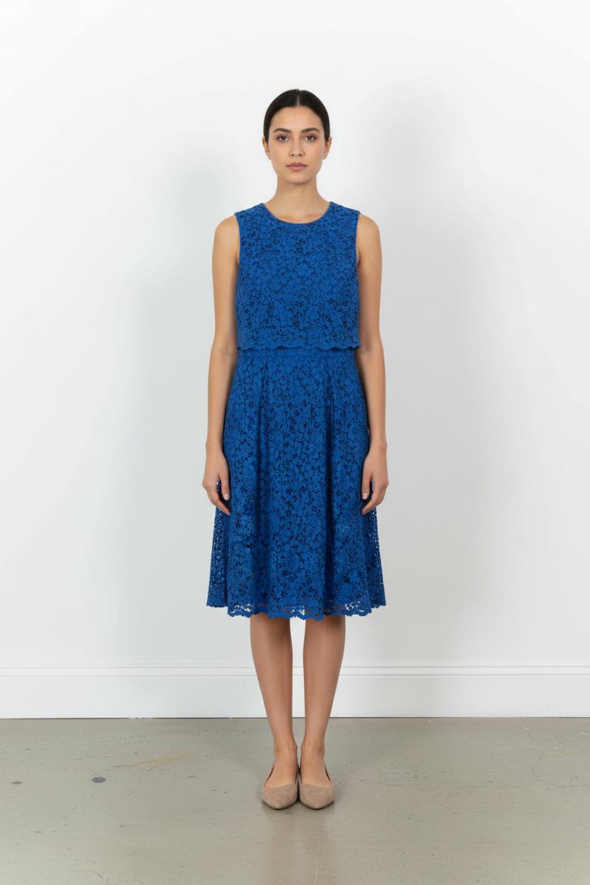 Robe en Dentelle Bleue - Taille XS/34 de la marque Kookai | PARAD103184 - Vendu par Paradigme - Image 1