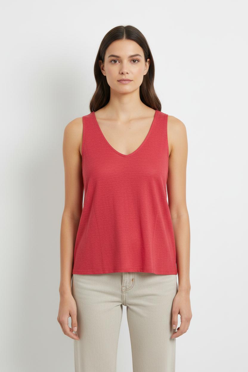 Débardeur Rose - Taille L/40 de la marque La Fée Maraboutée | PARAD103195 - Vendu par Paradigme - Image 1