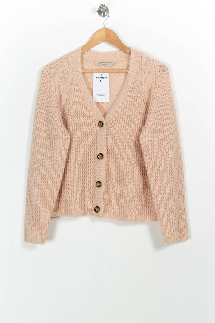 Cardigan Rose - Taille M/38 de la marque La Fée Maraboutée | PARAD103201 - Vendu par Paradigme - Image 2