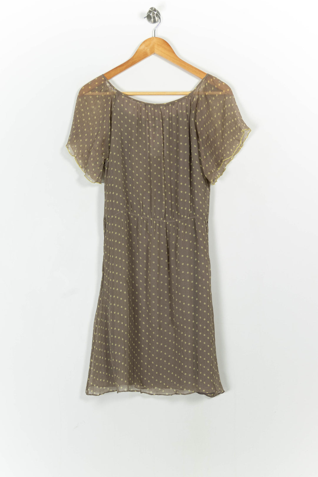 Robe Courte Beige à Pois - Taille M/38 de la marque Sud express | PARAD103205 - Vendu par Paradigme - Image 4
