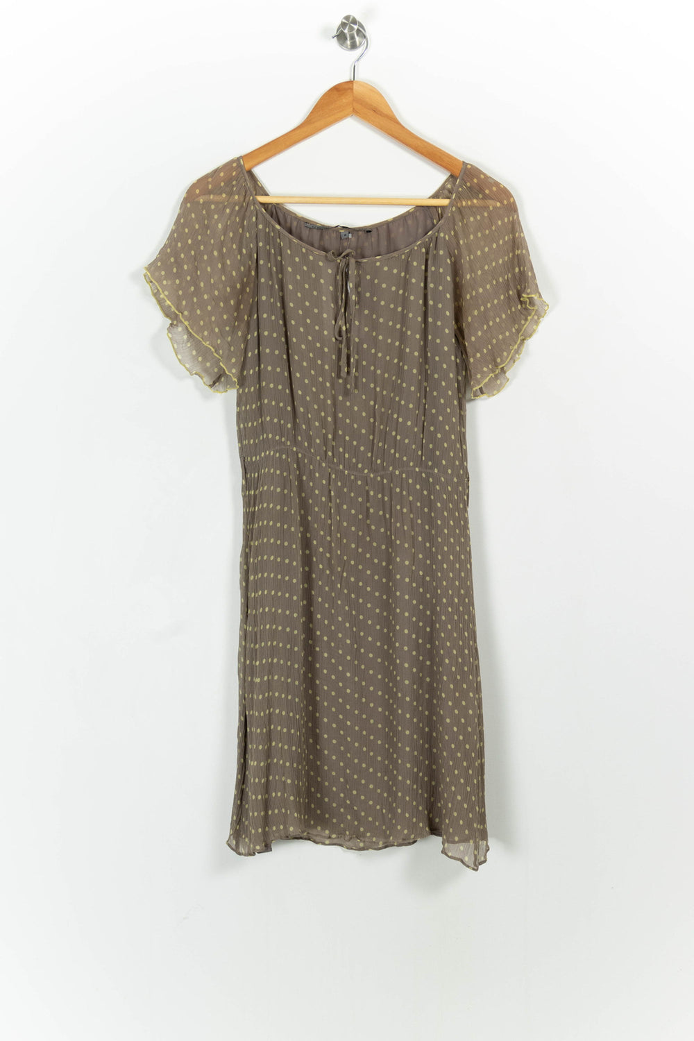 Robe Courte Beige à Pois - Taille M/38 de la marque Sud express | PARAD103205 - Vendu par Paradigme - Image 2