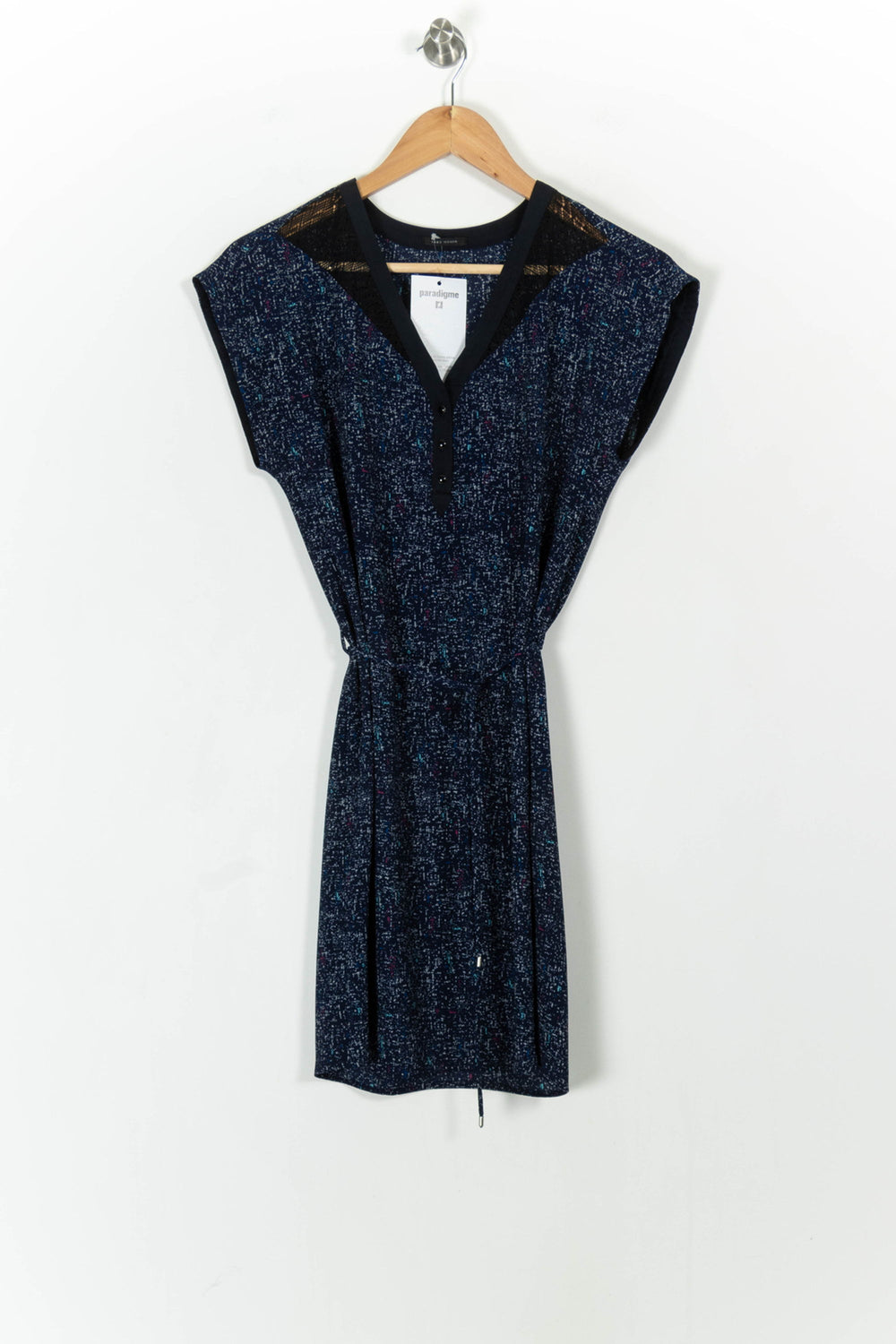 Robe Courte Bleue - Taille XS/34 de la marque IKKS | PARAD103206 - Vendu par Paradigme - Image 2