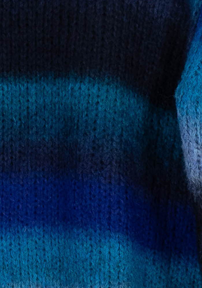 Pull Bleu et Noir - Taille M/38 de la marque La Fée Maraboutée | PARAD103210 - Vendu par Paradigme - Image 3