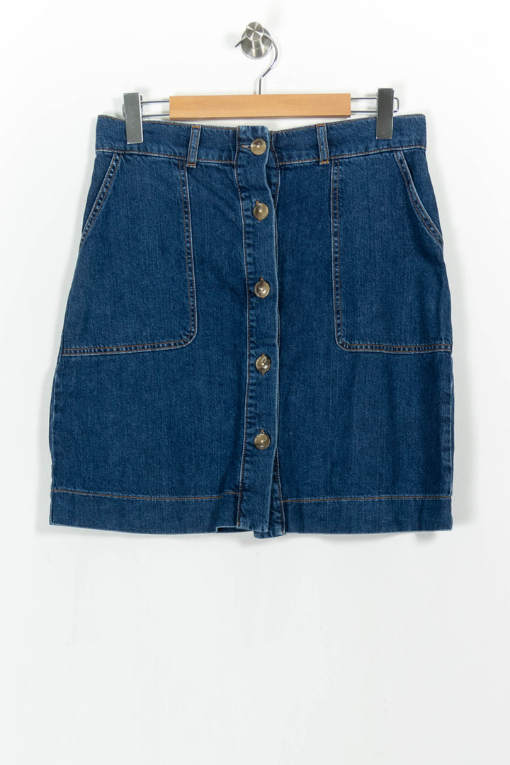 Jupe en Jean Bleue - Taille XL/42 de la marque La Fée Maraboutée | PARAD103211 - Vendu par Paradigme - Image 2