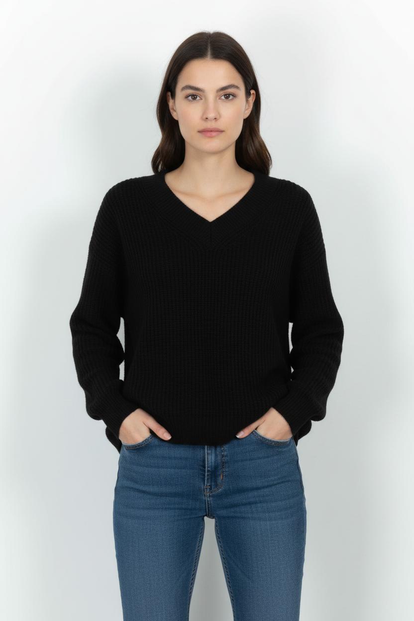 Pull Noir - Taille S/36 de la marque La Fée Maraboutée | PARAD103213 - Vendu par Paradigme - Image 1