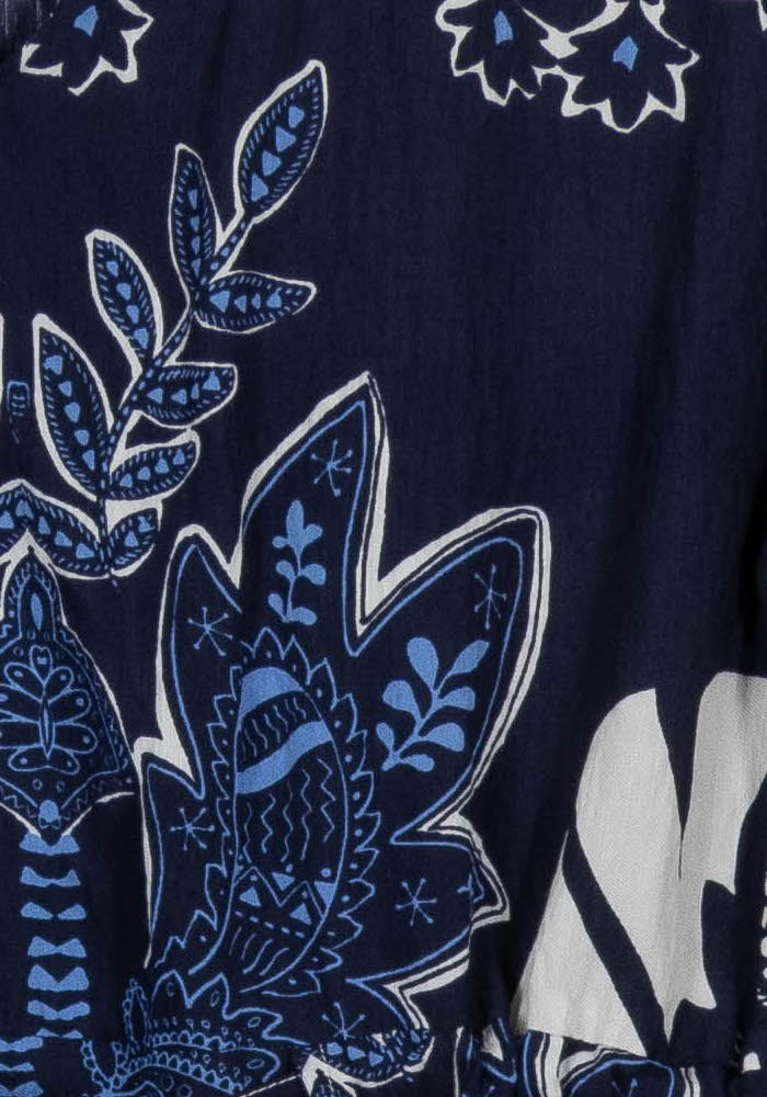 Robe Bleu et Blanc - Taille L/40 de la marque La Fée Maraboutée | PARAD103215 - Vendu par Paradigme - Image 3