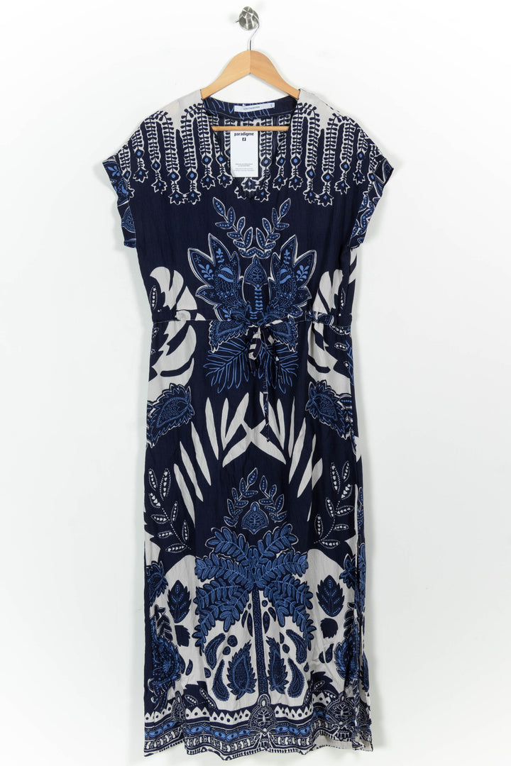 Robe Bleu et Blanc - Taille L/40 de la marque La Fée Maraboutée | PARAD103215 - Vendu par Paradigme - Image 2
