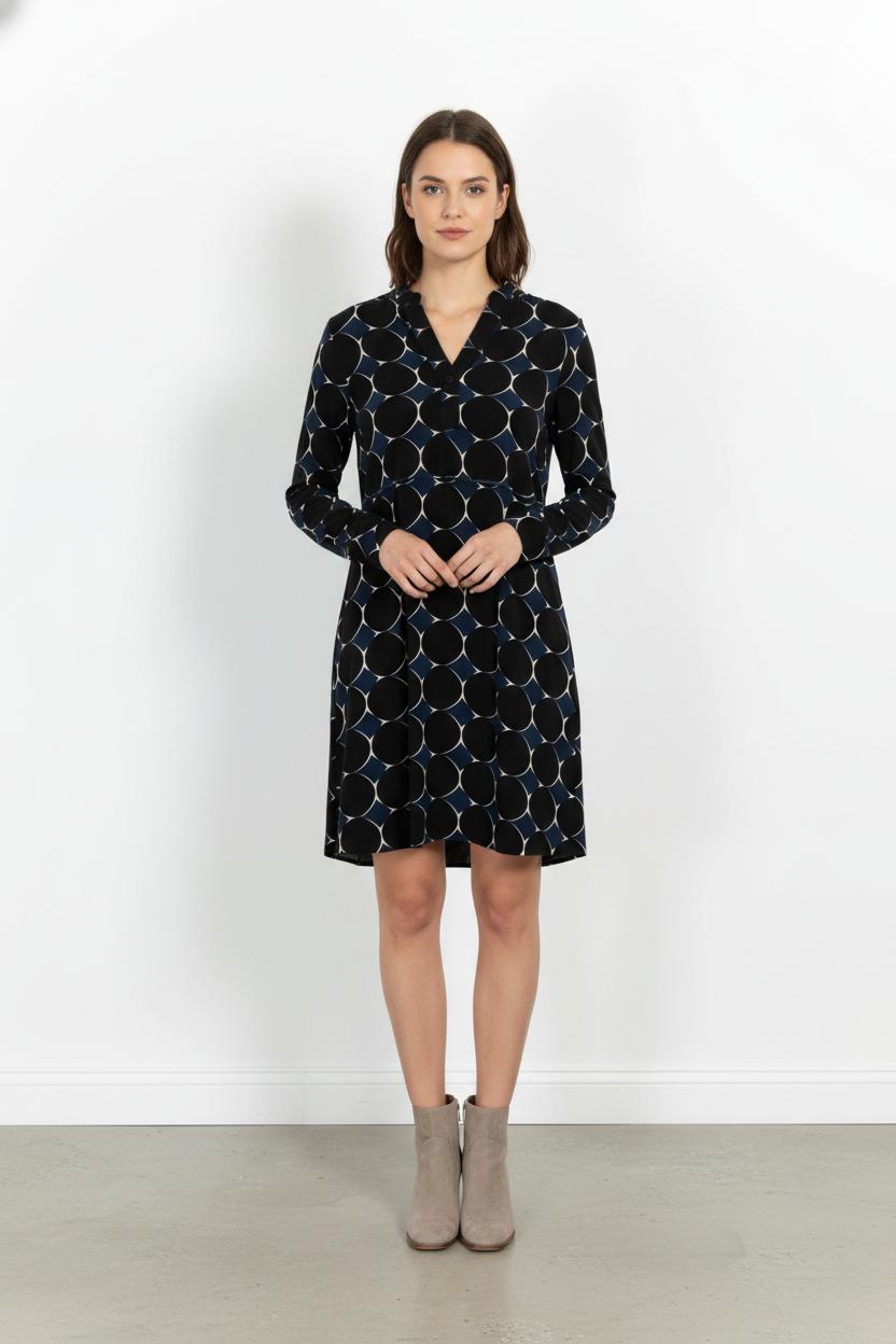 Robe Bleu et Noir - Taille L/40 de la marque La Fée Maraboutée | PARAD103226 - Vendu par Paradigme - Image 1