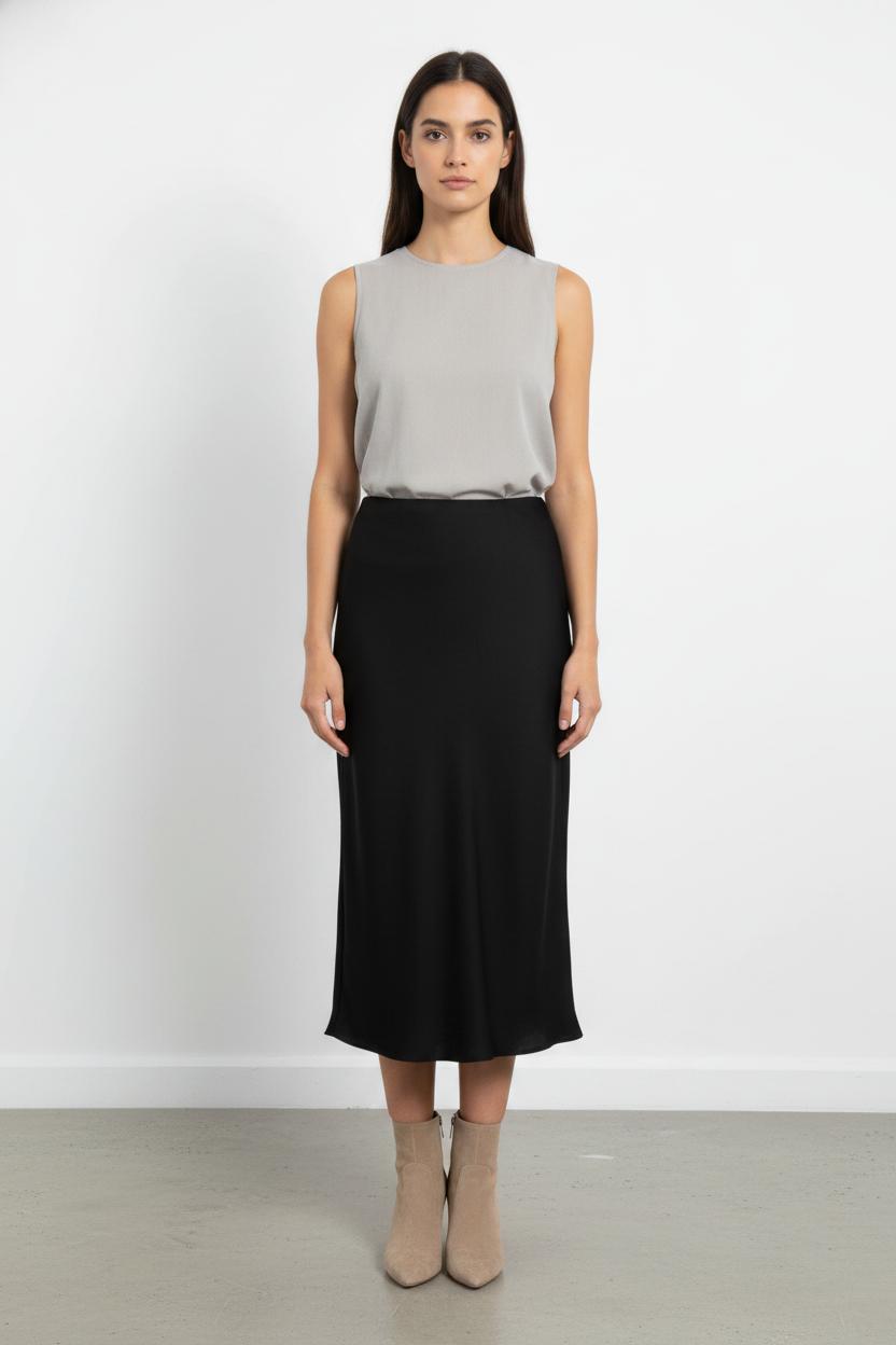 Jupe Midi Noire - Taille XS/34 de la marque ba&sh | PARAD103228 - Vendu par Paradigme - Image 1
