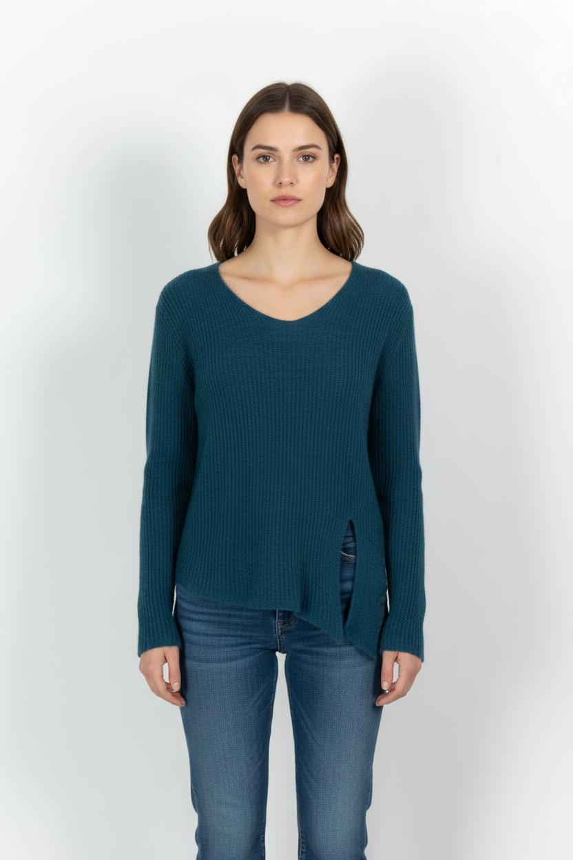 Pull Bleu - Taille M/38 de la marque La Fée Maraboutée | PARAD103229 - Vendu par Paradigme - Image 1
