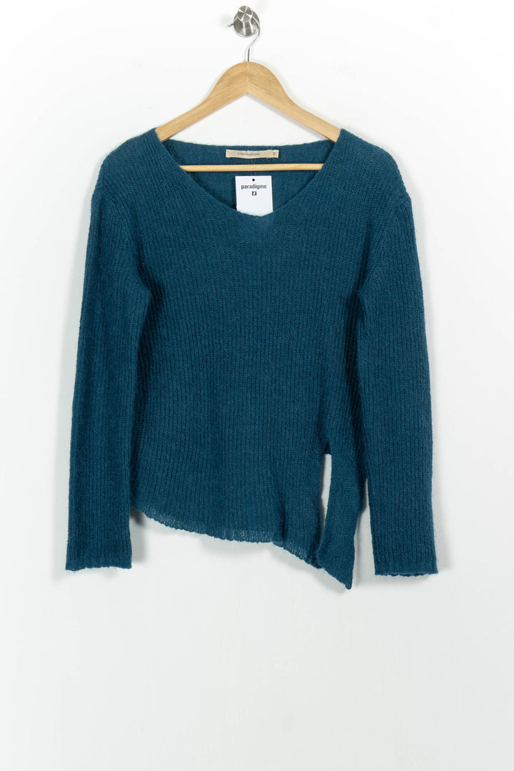 Pull Bleu - Taille M/38 de la marque La Fée Maraboutée | PARAD103229 - Vendu par Paradigme - Image 2