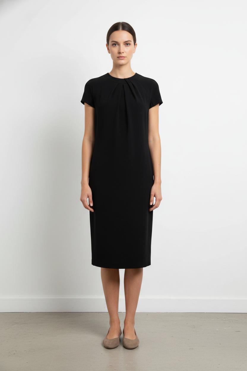 Robe Droite Noire - Taille XXXL/46 de la marque Max Mara | PARAD103242 - Vendu par Paradigme - Image 1