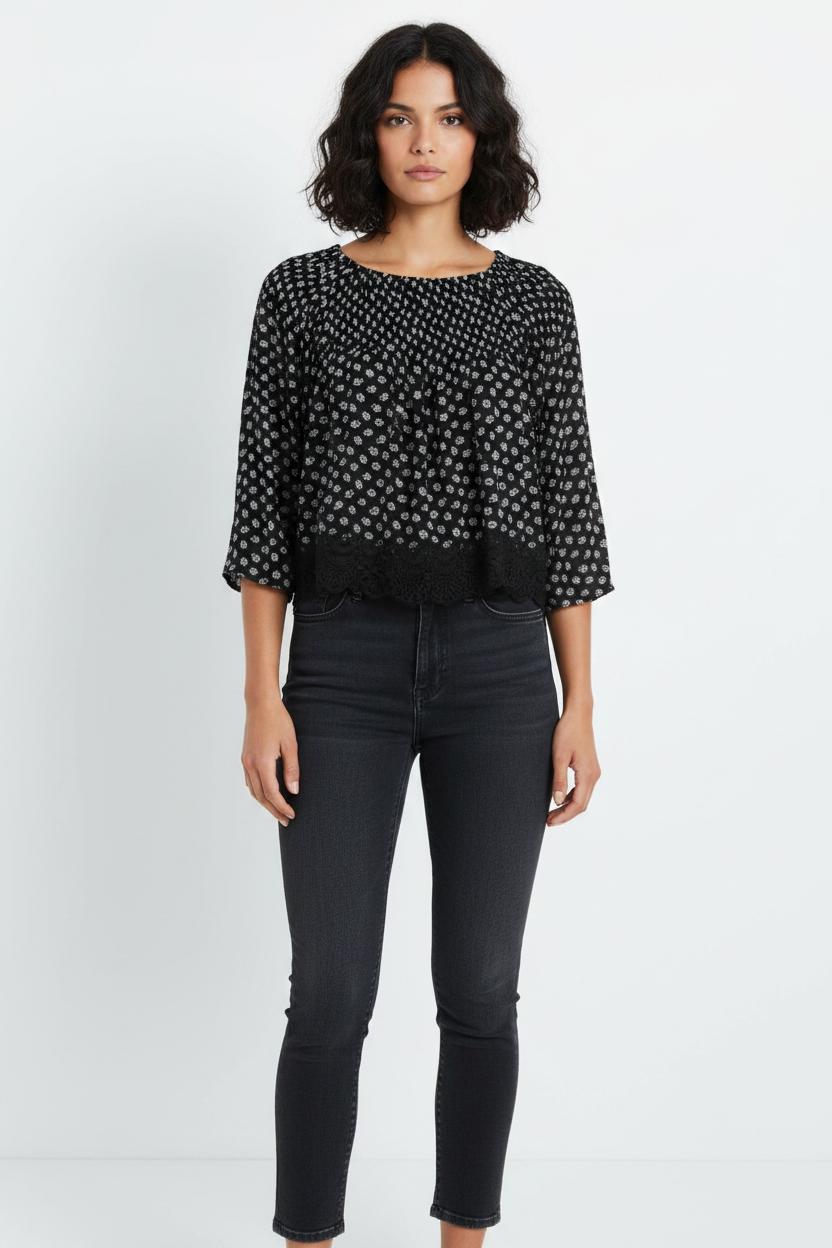 Blouse Noire et Blanche - Taille L/40 de la marque Liu Jo | PARAD103247 - Vendu par Paradigme - Image 1
