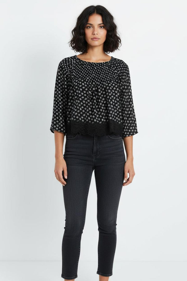Blouse Noire et Blanche - Taille L/40 de la marque Liu Jo | PARAD103247 - Vendu par Paradigme - Image 1