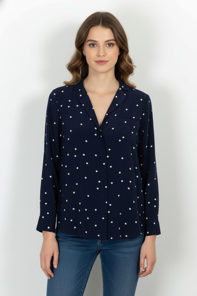 Chemise Bleu et Blanche - Taille S/36 de la marque Sézane | PARAD103248 - Vendu par Paradigme - Image 1