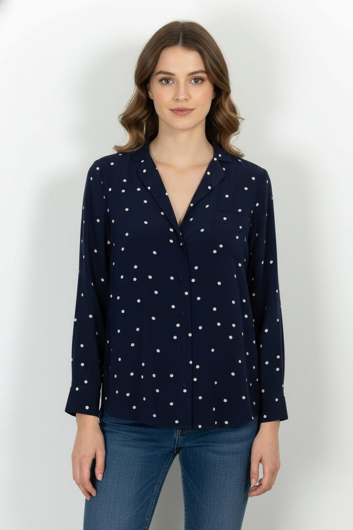 Chemise Bleu et Blanche - Taille S/36 de la marque Sézane | PARAD103248 - Vendu par Paradigme - Image 1