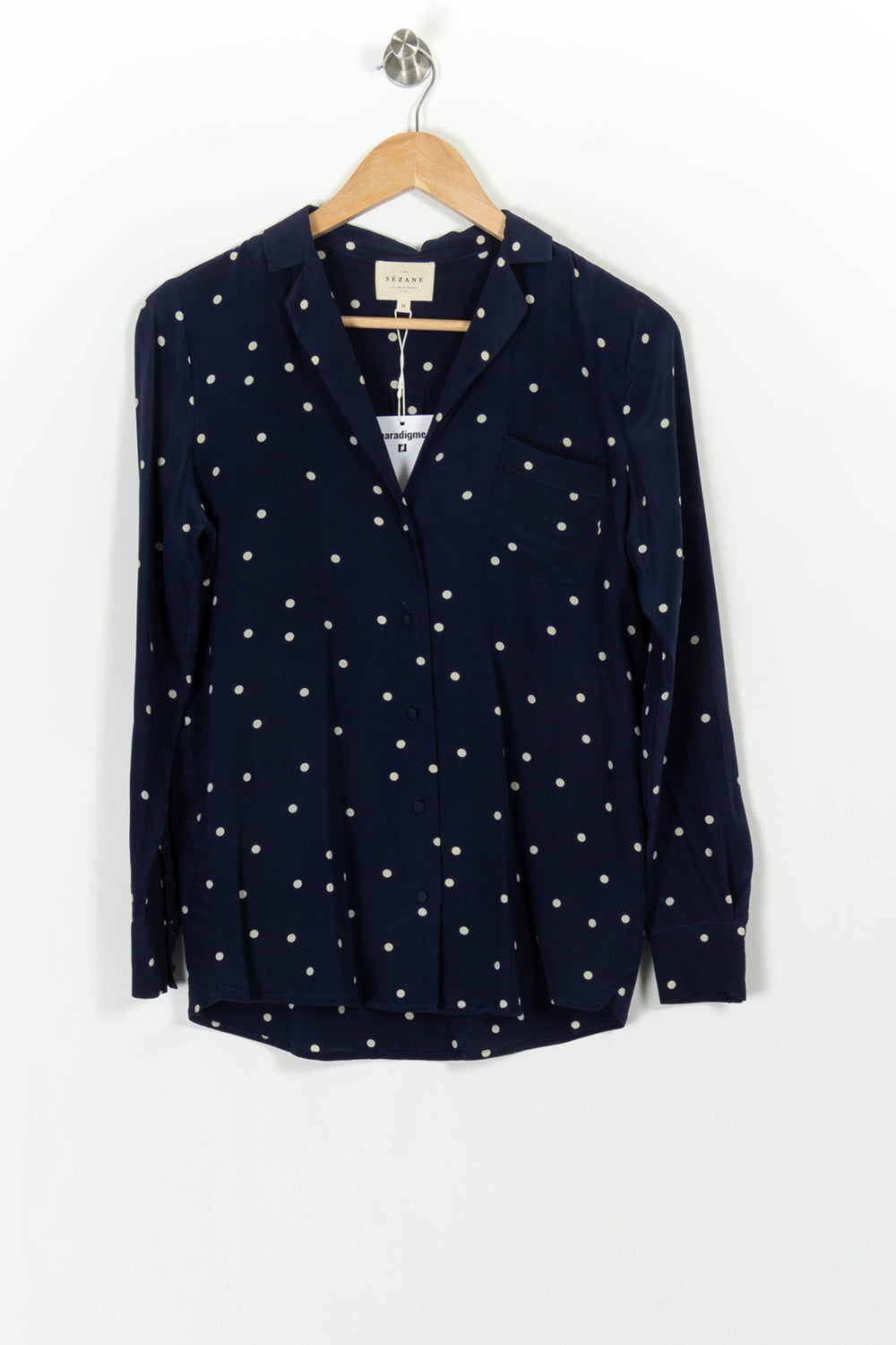 Chemise Bleu et Blanche - Taille S/36 de la marque Sézane | PARAD103248 - Vendu par Paradigme - Image 2